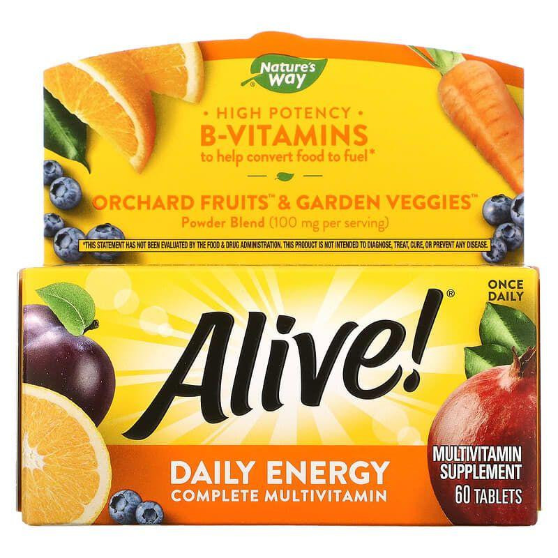 Мультивитамины Nature's Way Alive!, Daily Energy 60 таб Киев - изображение 2