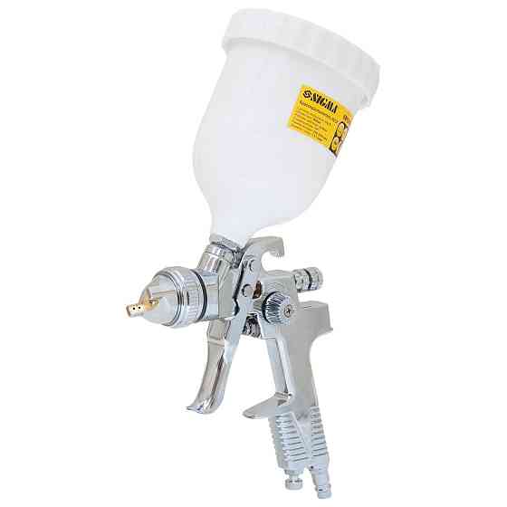 Фарборозпилювач HVLP Ø1.3+1.8 мм 140-280 л/хв 6бар/б 600 мл (пласт) хром SIGMA (6812151) Київ