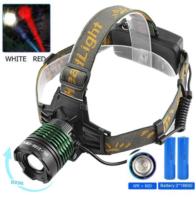 Наголовний ліхтар Police, Налобний ліхтар для автомеханіка, на голову для ЗСУ Ліхтарик на лоб SH-82 Львів - фото 1