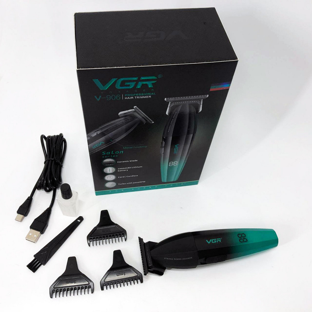 Машинка-тример для стрижки бездротова VGR V-906, Класна машинка для стрижки волосся OS-97 Львів - фото 4