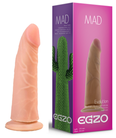 Фалоімітатор EGZO Ciberskin D003 (17,5 см х 3,5 см) Sex Aura Київ