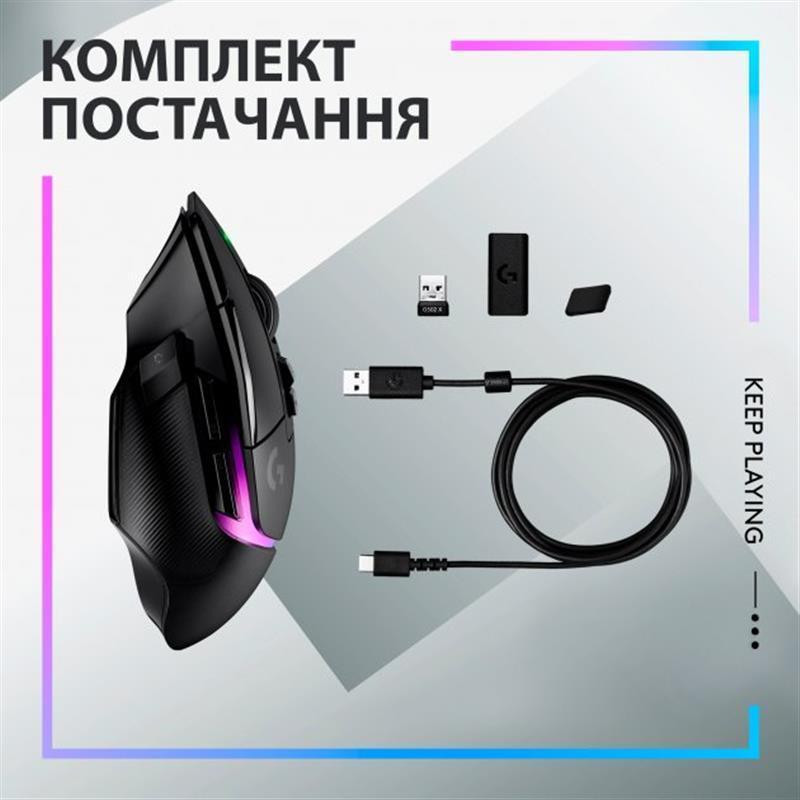 Миша Logitech G502 X Plus Black (910-006162) Чорний Харьков - изображение 10