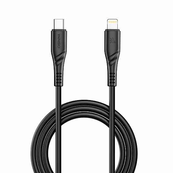 Кабель Winso Pro Type-C to Lightning 30W PVC 1м чорний Львів