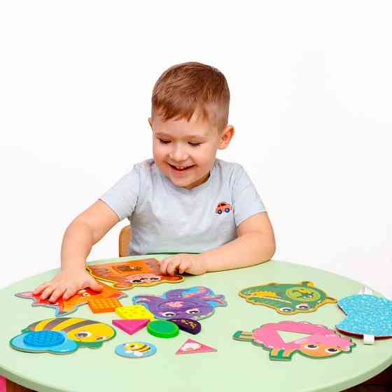 Развивающая мозаика «Зверушки» ZB2002-05 деревянная Винница