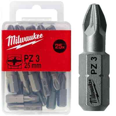 Набор бит Milwaukee PZ3, 25мм, 25шт (4932399591) Винница