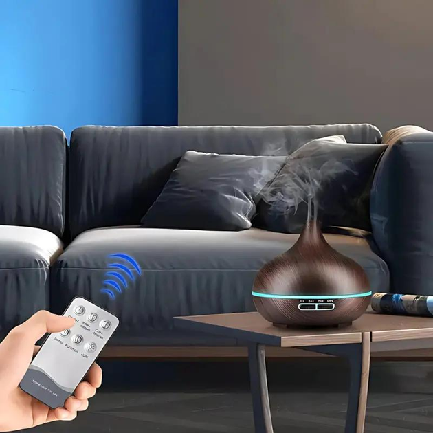 Зволожувач повітря Aroma Diffuser 115-021 з підсвіткою Чорний Вінниця - фото 5