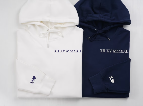 Парні худі з річницею та власними ініціалами Чернівці