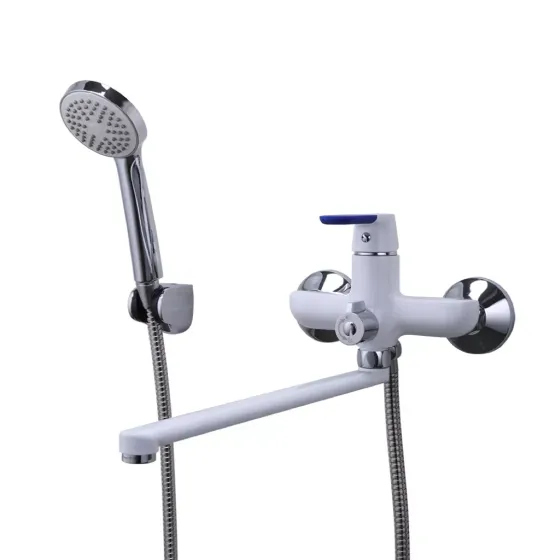 Смеситель для ванны с душевым гарнитуром Frap F2234 белый/хром Киев