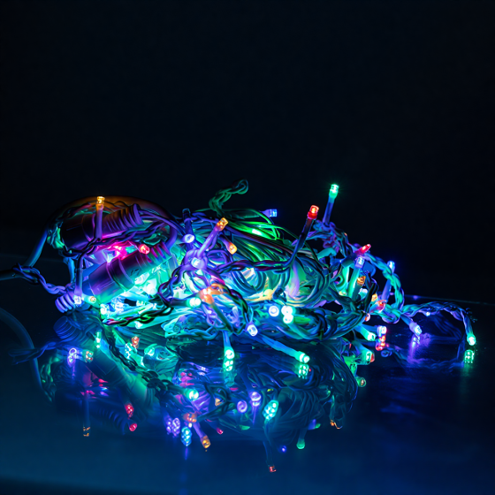 Гірлянда вулична Бахрома 6 м, 105 LED, мультиколор Київ