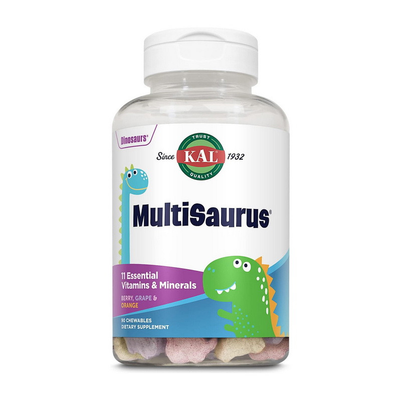 MultiSaurus (90 chewables, berry, grape, orange) Луцк - изображение 1