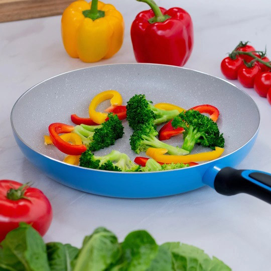 Сковорода для приготовления на газовой плите, Литая алюминиевая сковорода Глубокая для кухни UV-69 Львов - изображение 8