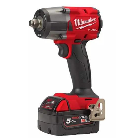 Гайковерт високомоментний MILWAUKEE 1/2" (881 Нм) з кільцем M18 FMTIW2F12-502X: з АКБ 18V 2шт-5 Ah+ЗП, кейс, 3100уд/хв, 1325 об/хв Київ