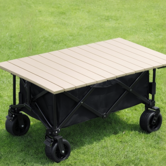 Комплект тележка кемпинговая с столешницей 87х54 см складные для перевозки, универсальная для походов за продуктами,на90 л Каменец-Подольский