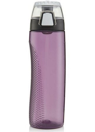 Універсальна Пляшка для води 710 мл з таймером та кришкою Thermos (320041) Фіолетова Нововолинськ - фото 2