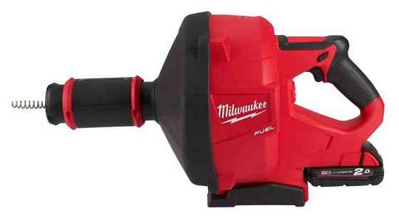 Машина прочистая аккумуляторная бесщеточная MILWAUKEE, M18 FDCPF10-201C, трос 10м (зарядное устройство М12-18 С, 1 аккумулятор М18 В2 Одесса