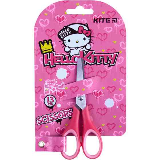 Ножиці дитячі 13 см "Kite" з гумовими вставками Hello Kitty, HK21-123, шт Київ