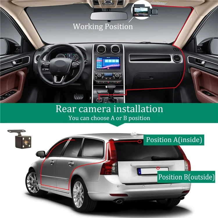 Автомобильный видеорегистратор Y-18 (3 камеры) Wi-Fi Full HD Винница - изображение 4