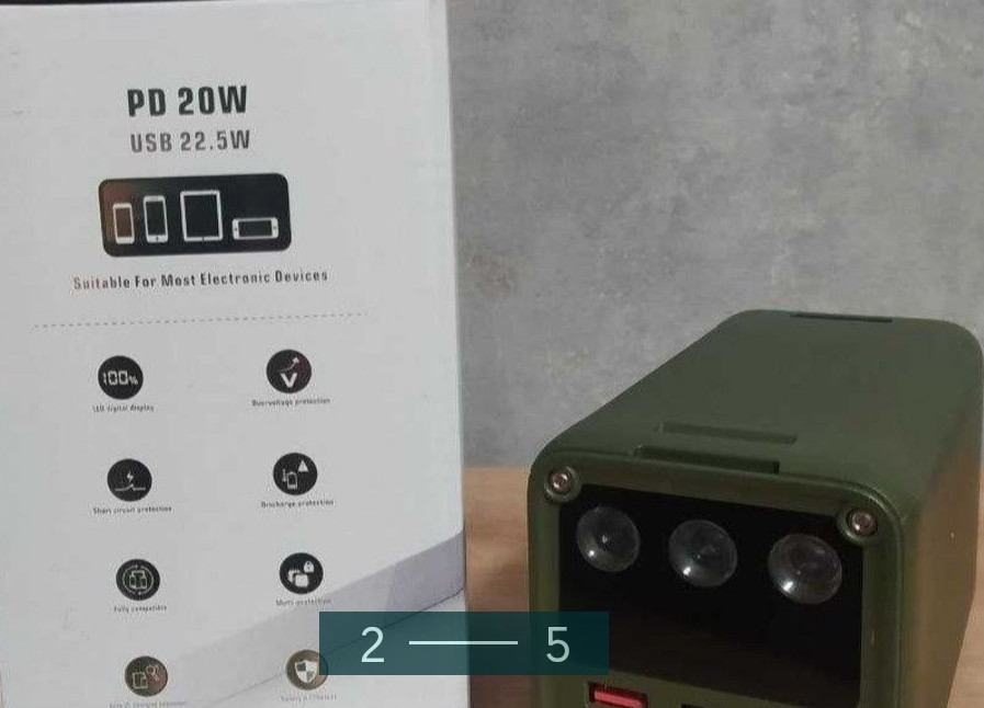 Павербанк для Ноутбука: 60000mAh.Зелений KONFULON 22.5W Київ - фото 4