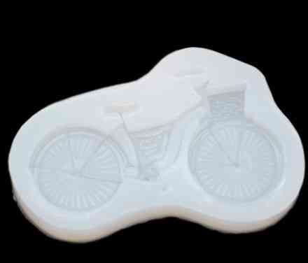 Молд силиконовый Велосипед 58 на 90 мм белый Киев