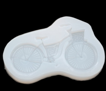 Молд силиконовый Велосипед 58 на 90 мм белый Киев - изображение 1