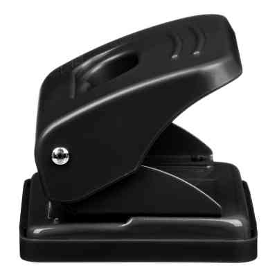 Дырокол Buromax пластиковый, до 20 листов, 120 х 82 х 53 мм, черный (BM.4017-01) Винница