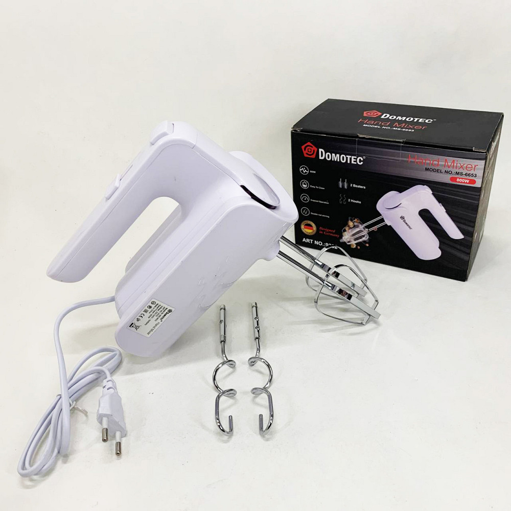 Бытовой миксер для взбивания крема Domotec, Миксер с высокой мощностью Хороший для теста PJ-15 Львов - изображение 5