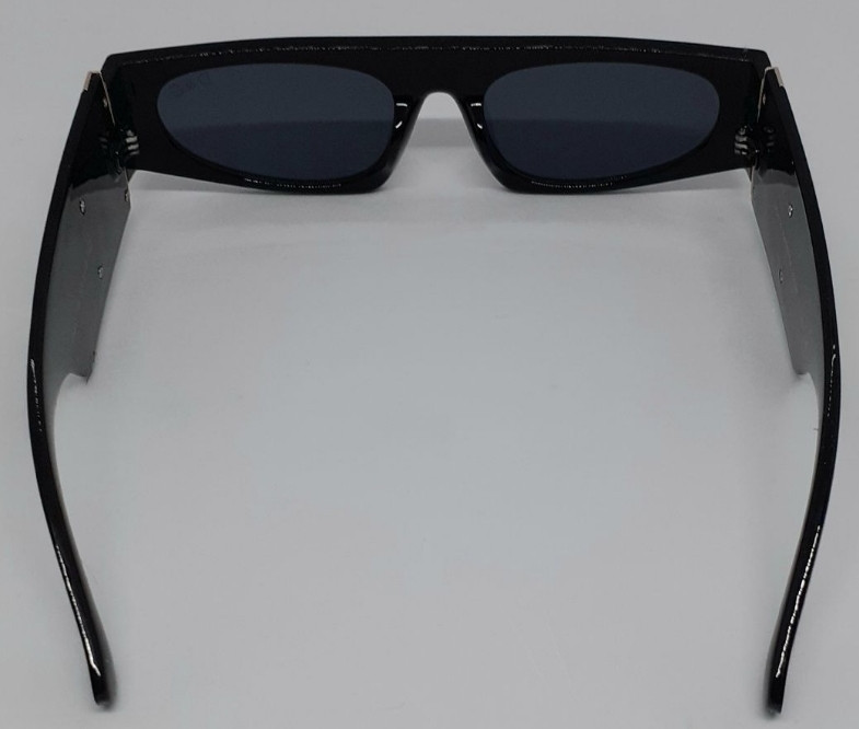 Брендовые  стильные женские солнцезащитные очки маска черные. Киев - изображение 1