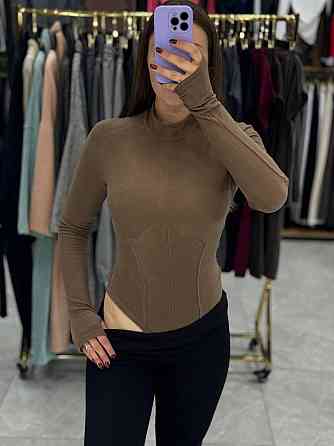 Жіночий базовий теплий боді з турецького мікрофлісу Моко, 44 Одеса