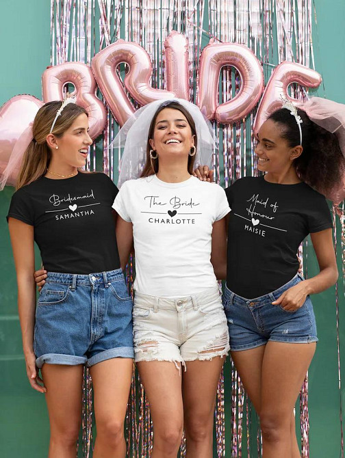 Футболки для дівич вечора- "BRIDE" з власними написами Чернівці - фото 1