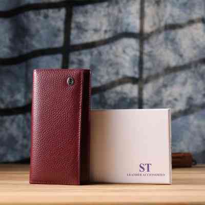 Кошелек ST Leather Из натуральной кожи Бордовый (23085) Винница