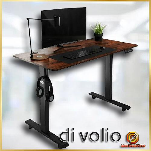 Компьютерный стол Amone с электрической регулируемой высотой коричневый Игровой для компьютера Стол для работы Киев - изображение 1