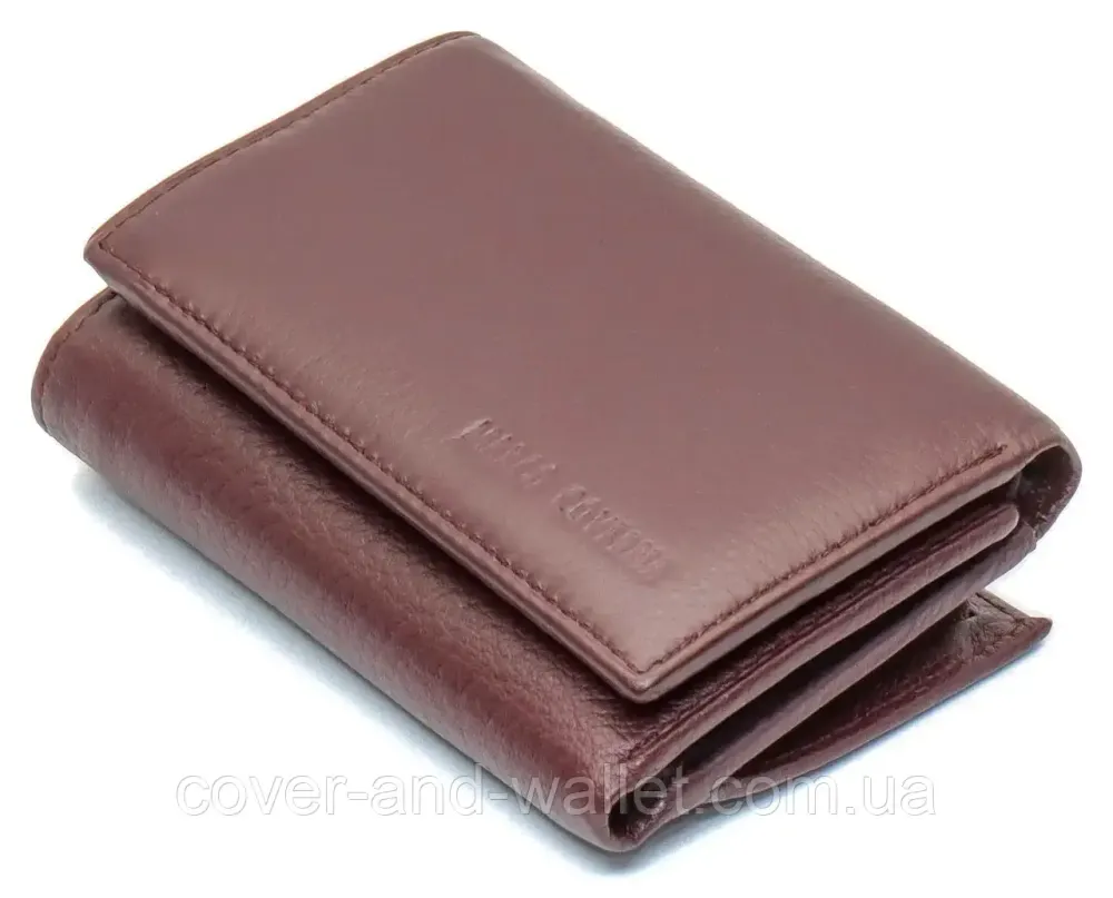 Компактний жіночий гаманець на магнітах у три складання Marco Coverna MC-1419 Коричневий Київ - фото 2