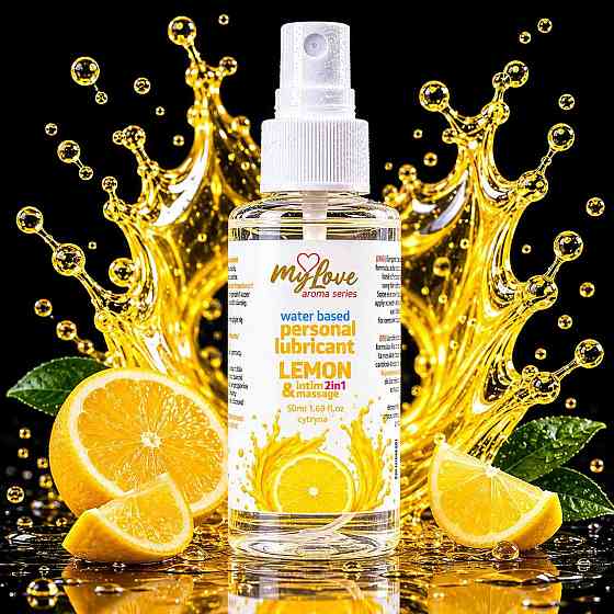 2в1 лубрикант та масажний гель - MyLove Aroma Series Intim&Massage Lemon, 50 мл Sex Aura Київ