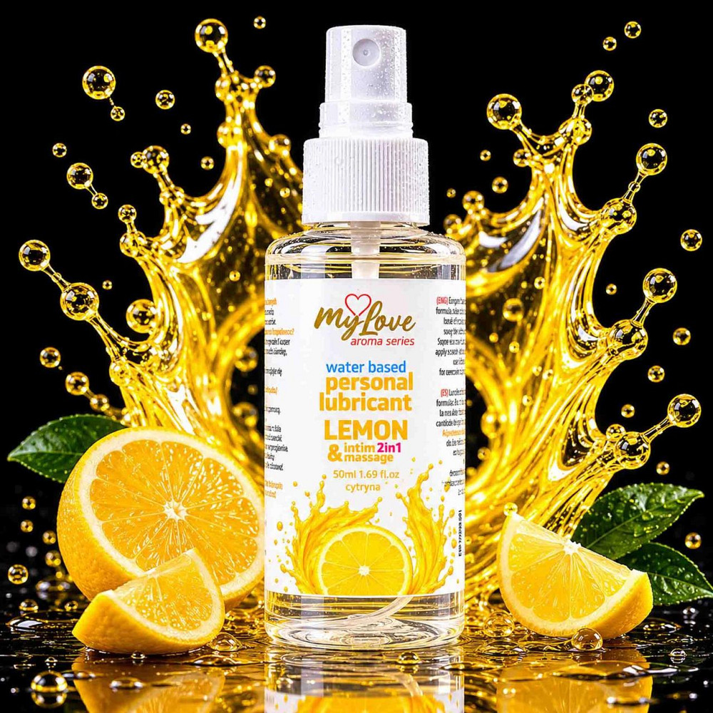 2в1 лубрикант та масажний гель - MyLove Aroma Series Intim&Massage Lemon, 50 мл Sex Aura Київ - фото 2