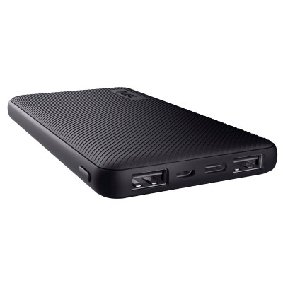 Батарея універсальна Trust 10000mAh Primo ECO, 2хUSB-A/USB-C, 15W, black (24678_TRUST) Вінниця - фото 1