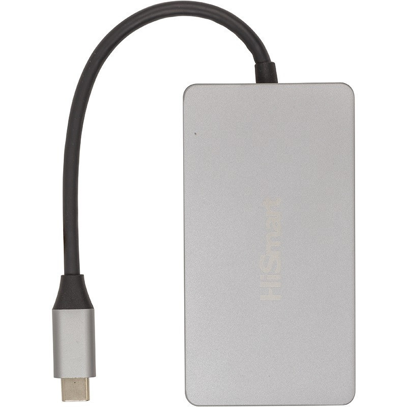 Концентратор USB Type-C HiSmart Grey (CA913879) ( Сірий ) Харків - фото 3