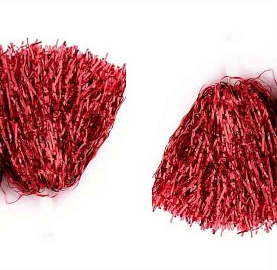 Помпоны для черлидинга красный 2 шт. Київ