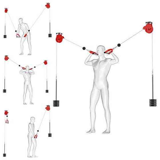 Тренажер кросовер з монтажем на стелю K-Sport ATLAS KSSL055 Київ