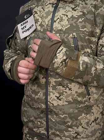 Тактична зимова водонепроникна куртка CallDragon 3.0 піксель  напідкладці Omni-Heat з капюшоном WAR Львів