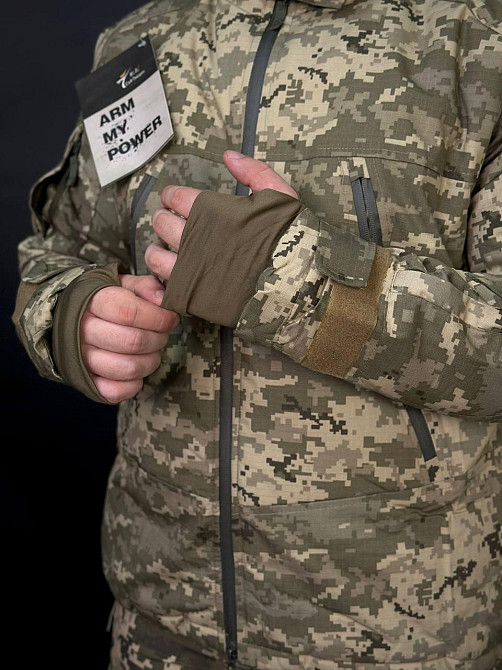 Тактична зимова водонепроникна куртка CallDragon 3.0 піксель  напідкладці Omni-Heat з капюшоном WAR Львів - фото 3