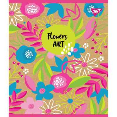 Тетрадь Yes А5 Flowers Art Крафт 18 листов клетка (765080) Винница