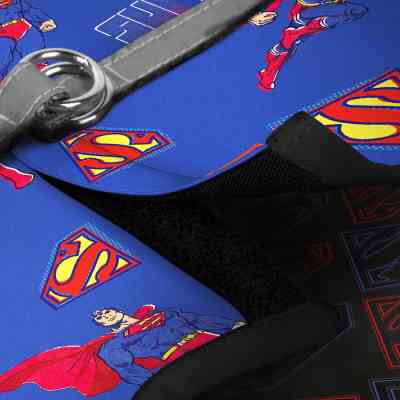 Шлея для собак WAUDOG Clothes м'яка з QR адресником "Сила Супермена" XS3 (222-1079) Вінниця