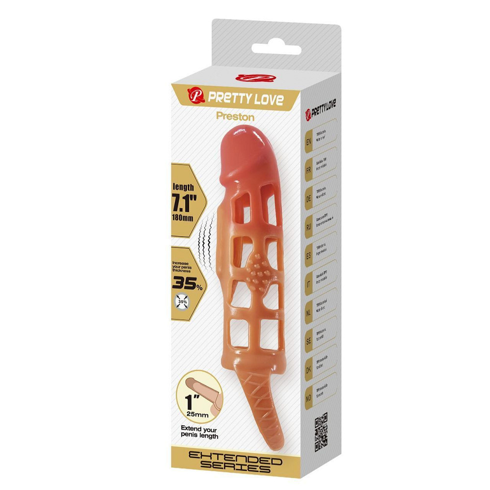 Насадка-презерватив с вибрацией PRETTY LOVE - Preston Penis sleeve, BI-026209-2 Sex Aura Киев - изображение 9