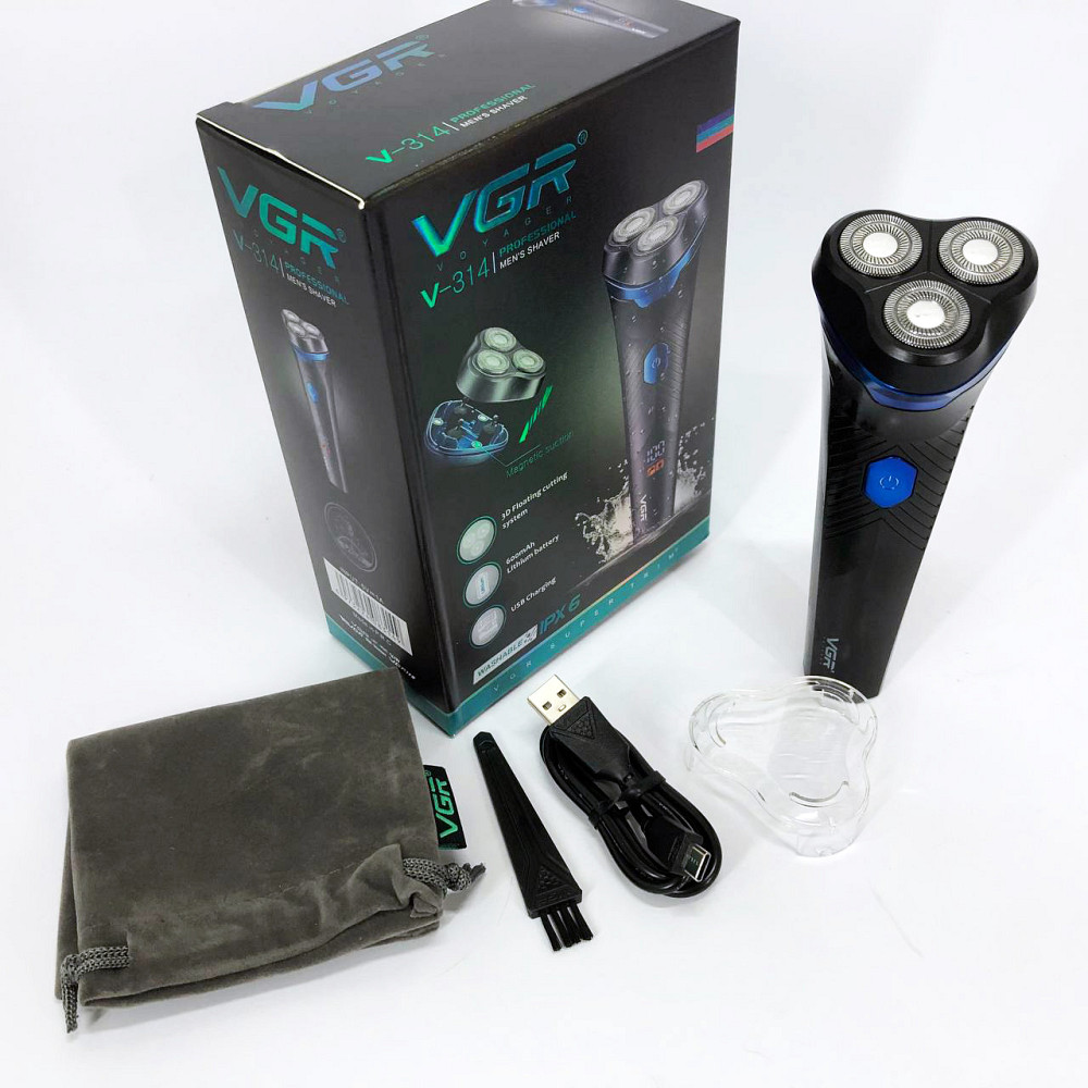 Електронна бритва для бороди VGR V-314, Хороші електричні бритви для гоління, Хороша бритва портативна AE-82 Львів - фото 5