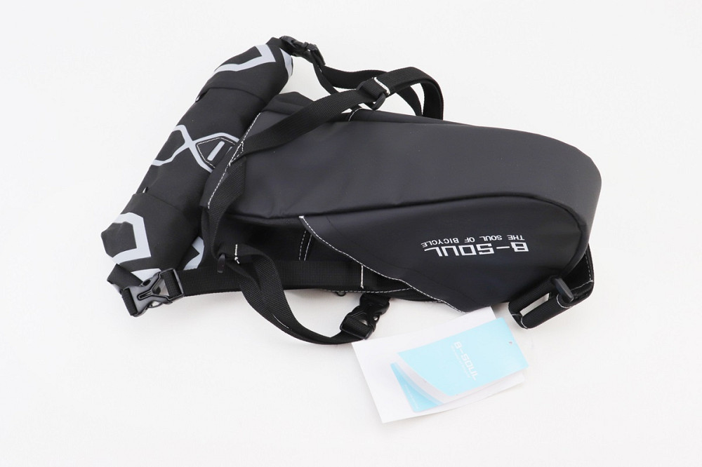 Сумка під сидіння (Bikepacking) 12L, кріпл. швидкознімне, чорно-сіра Київ - фото 2