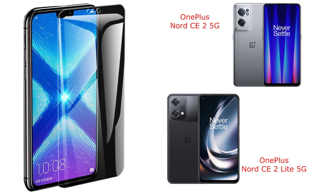 Захисне скло NeoGlass для OnePlus Nord CE 2 5G, Nord CE 2 Lite 5G – надпрозоре та стійке Київ - фото 2