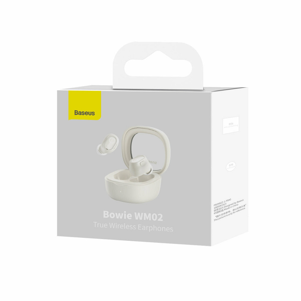 Бездротові навушники Baseus Bowie WM02 True Wireless Earphones кремово-білий Львів - фото 8
