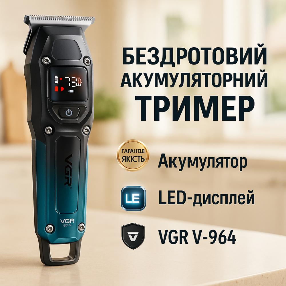 Машинка для стрижки волос с регулируемой насадкой, Профессиональная машинка для волос WJ-80 Львов - изображение 4