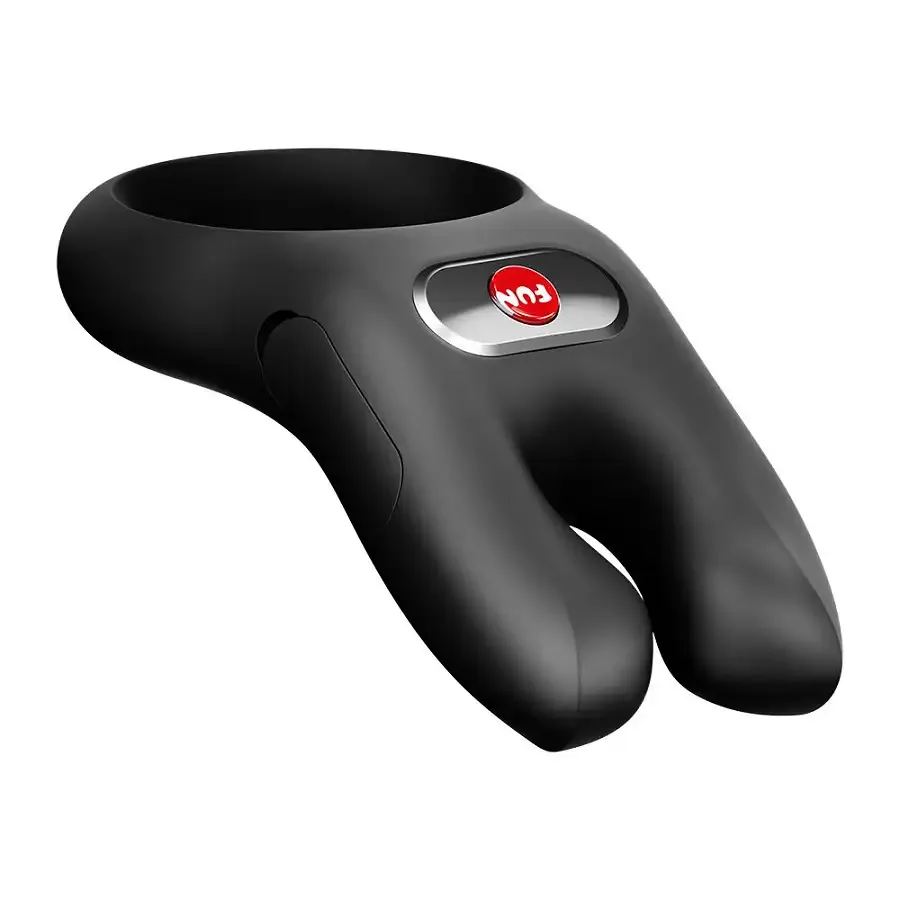 Эрекционное виброкольцо с двойной стимуляцией клитора Fun Factory NŌS CLASSIC Black, 2 мотора Львов - изображение 2