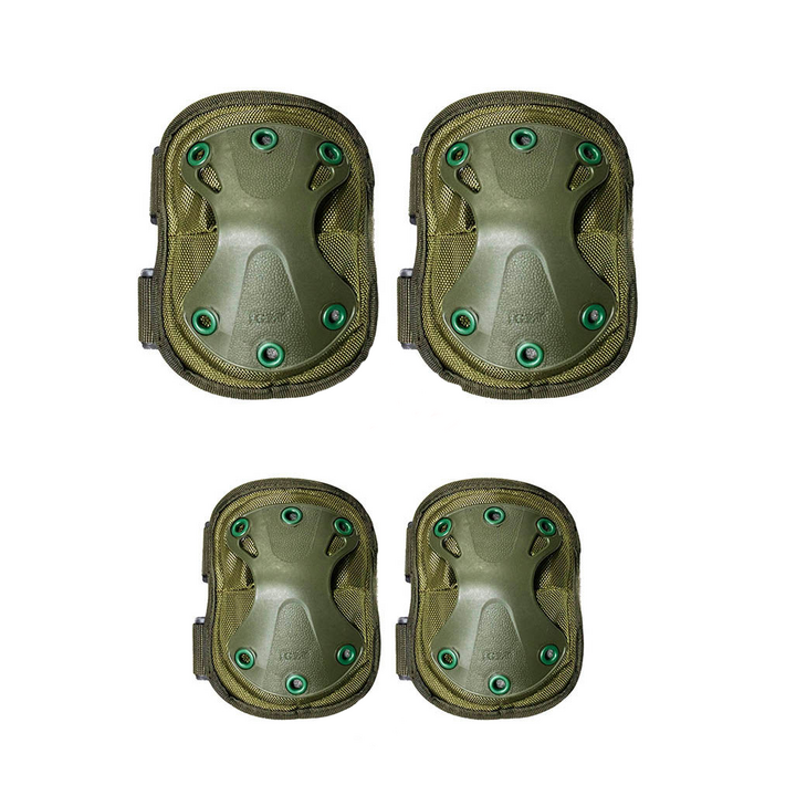 Набор тактических военных наколенников и налокотников цвета хаки, армейские наколенники и нарукавники зсу Каменец-Подольский - изображение 1